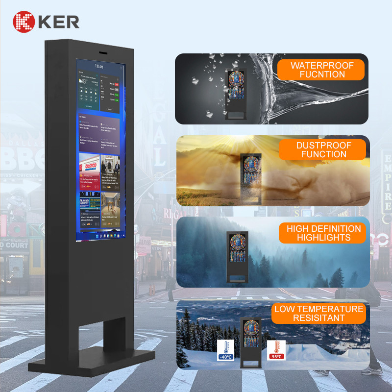 Latest company case about Waterproof dustproof outdoor stand floor advertising player for outdoor use digital signage and displays outdoor
