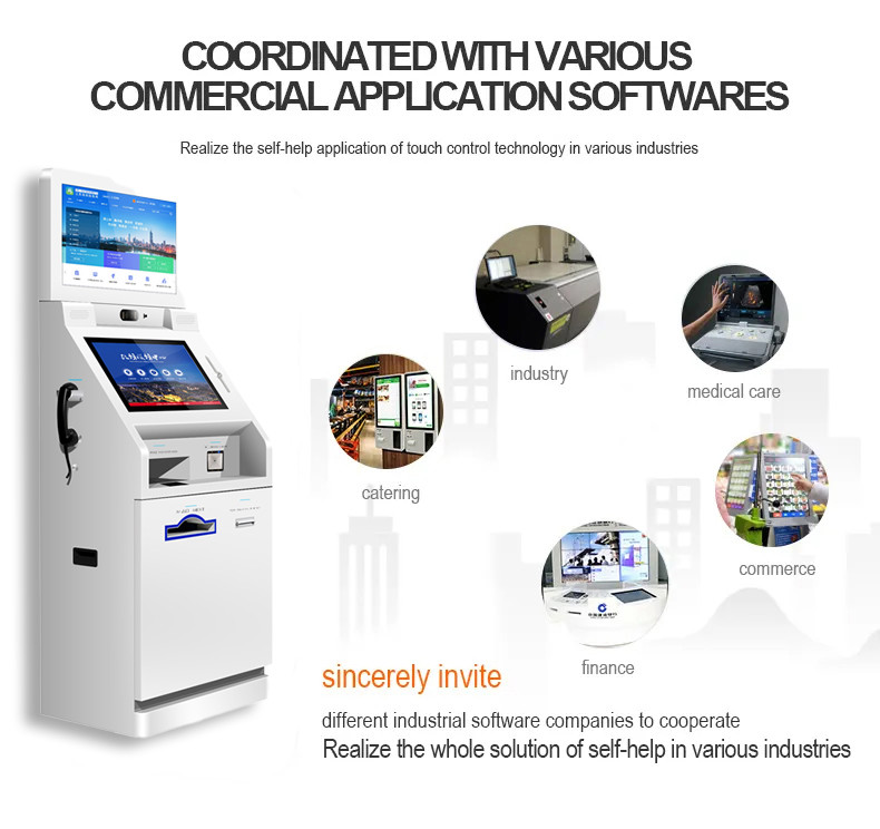 Latest company case about Factory 27 Inch Capacitive Touch Screen Self Service Print Terminal Kiosk
