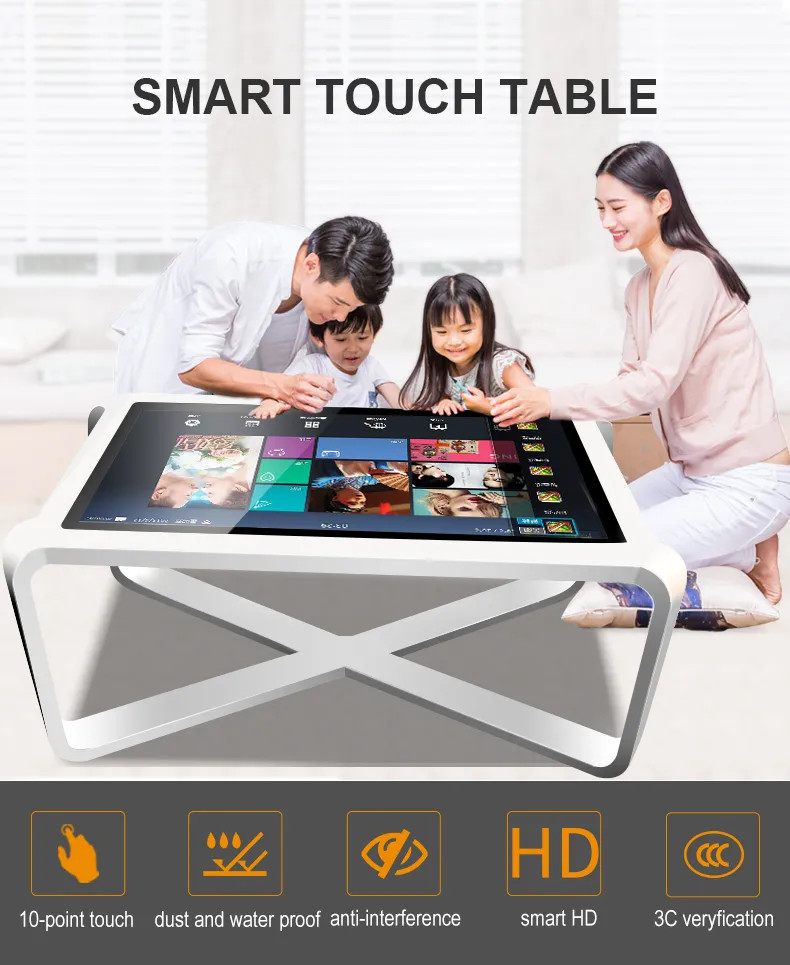 Latest company case about 43&quot; 49&quot; 55&quot; Multi Touch Table Interactive Table Smart Multifunction Self Service Terminal
