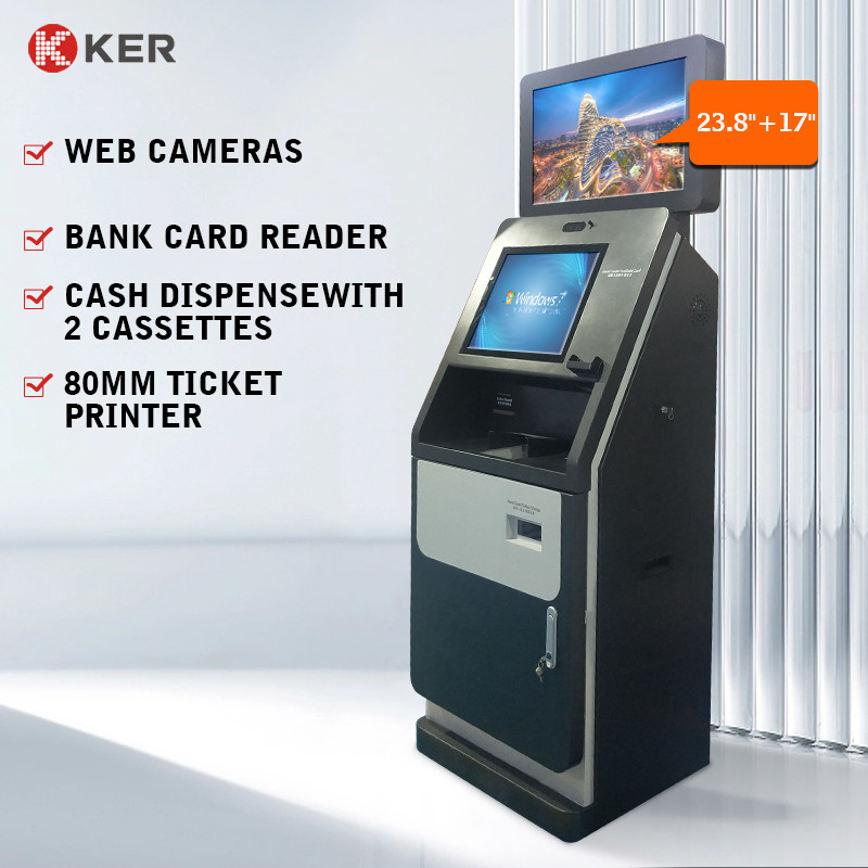 Latest company case about Atm Cash Dispenser Bank Money Atm Multi-Functional Atm Machine Self Service Deposit And Withdraw Terminal