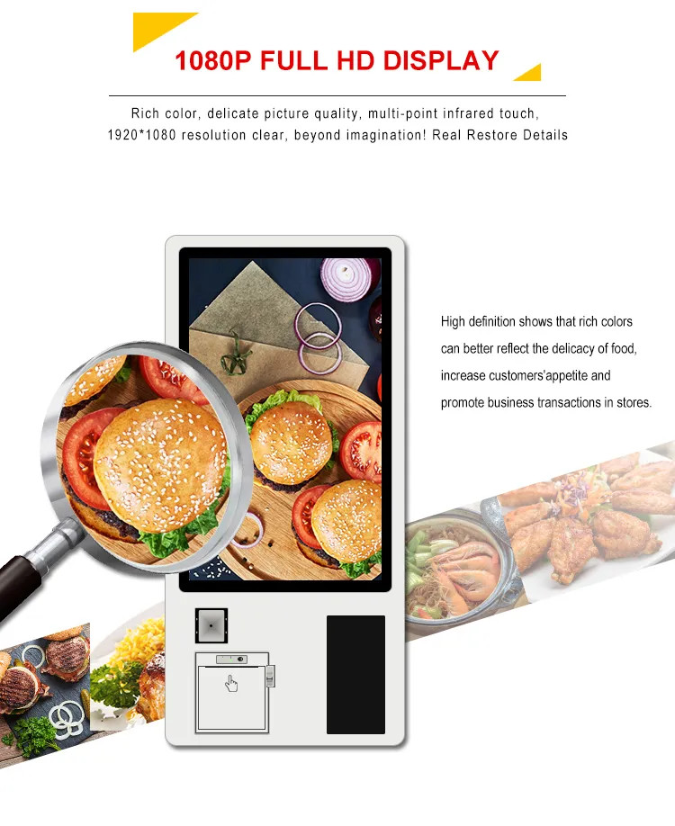 Latest company case about order and payment kiosk touch screen touch to pay software app order and payment kiosk restaurant kiosk
