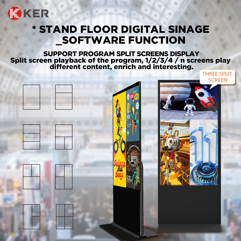 Latest company case about mount media player floor stand digital signage display kiosk advertising displayer
