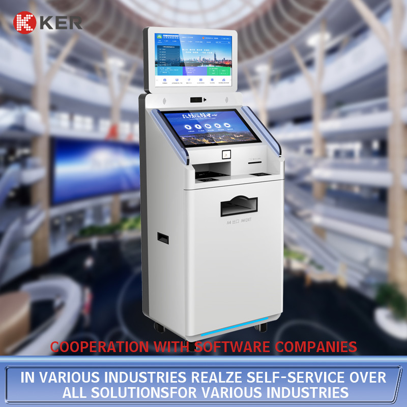 Latest company case about Dual Screen Document Printing And Scanning Machine Customized Smart Multifunction Self Service Report Collect Terminal Kiosk