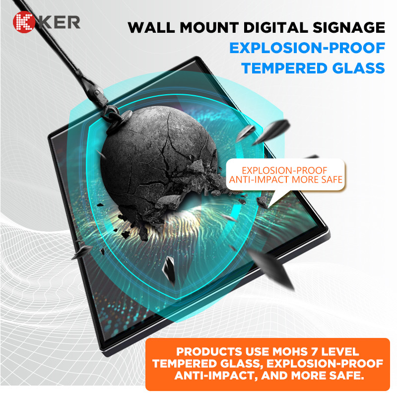 Latest company case about wall mount digital signage advertising player digital signage and displays display original lcd screen