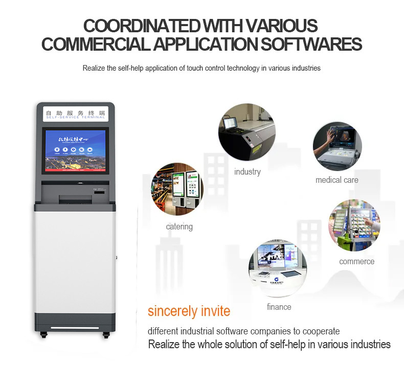 Latest company case about Advantages of Android network interactive information capacitive touch screen self-service printing terminal information kiosk