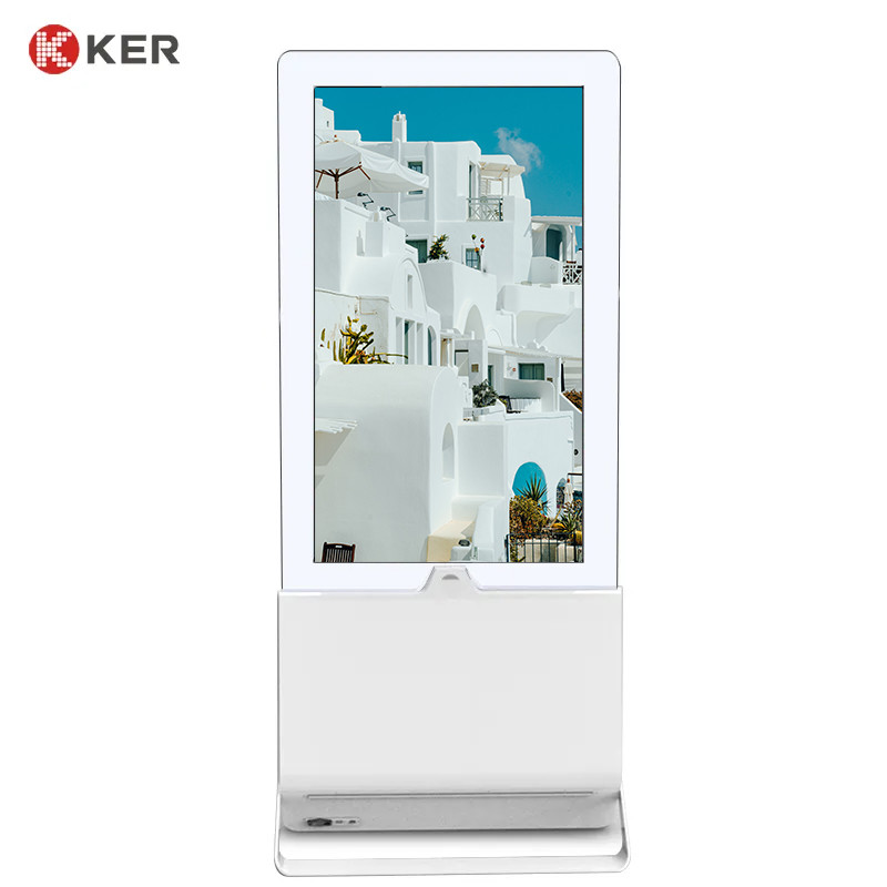 Latest company case about 43&quot; 55&quot; ANDROID\ WINDOWS stand floor double side advertising display ultra thin smart network tv digital signage and displays