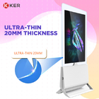43" 55" Ultra Thin Double Side Exhibition Transparent Digital Signage Charge Advertising Player