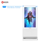 43" 55" Ultra Thin Double Side Exhibition Transparent Digital Signage Charge Advertising Player