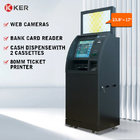Bill Deposit Self Service Terminal Machine Cash In Machine Floor Standing Multifunction Self Service Kiosk