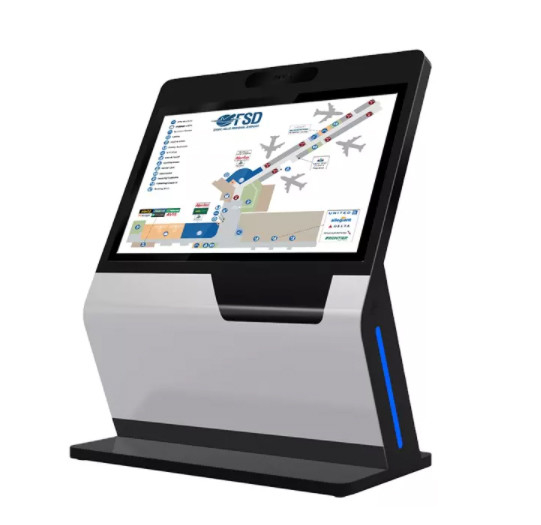 55 Inch Functional Smart Self Service Inquiry Kiosk Queue Management System Touch Payment Kiosk