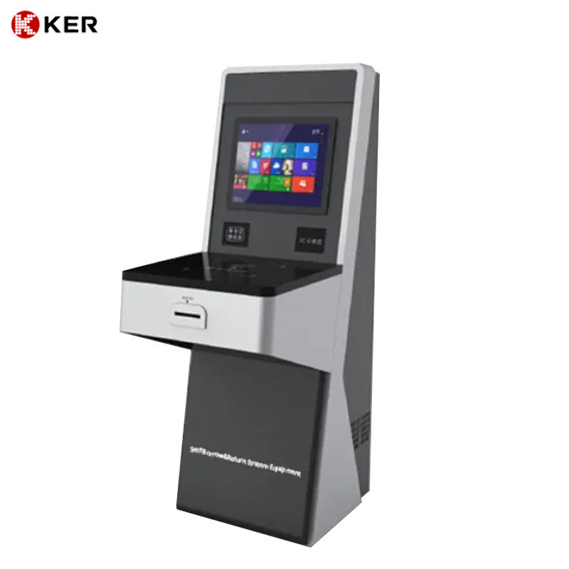book uhf library rfid self service library book reservation smart kiosk, Information Display Kiosk For Library