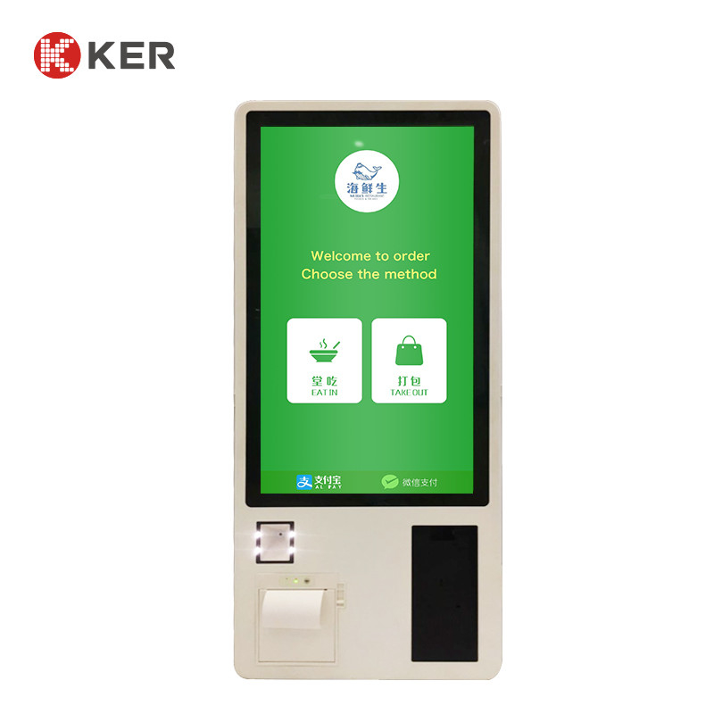 Touch Screen Check Out 32 Inch Self Service Bill Payment Kiosk